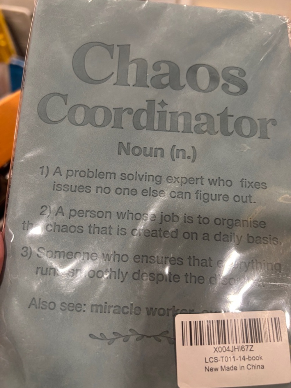 Journal - Chaos Coordinator Notebook light blue/teal